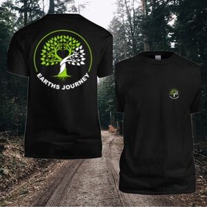 Earths Journey Black T-Shirt for Men & Woman